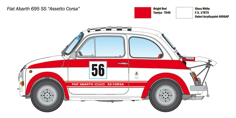 Fiat Abarth 695ss Italeri 4705 Scala 1 12