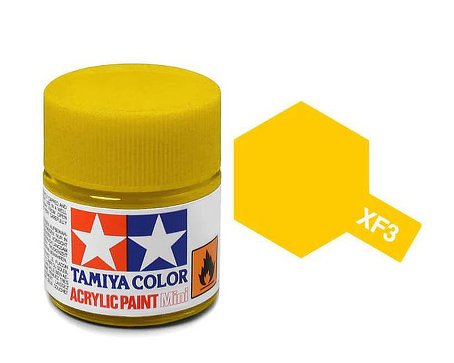 Colore vernice acrilica Tamiya per modellismo statico XF3 opaco