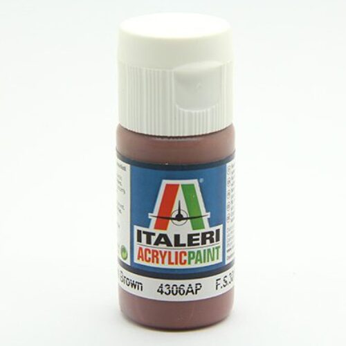 colore vernice acrilica Italeri per modellismo statico 4306AP flat medium brown
