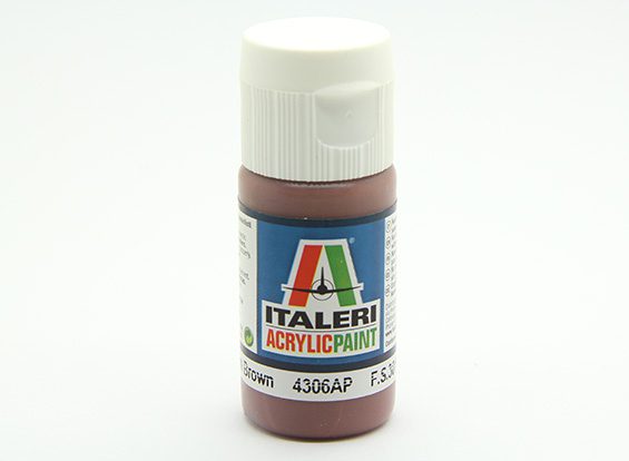 colore vernice acrilica Italeri per modellismo statico 4306AP flat medium brown