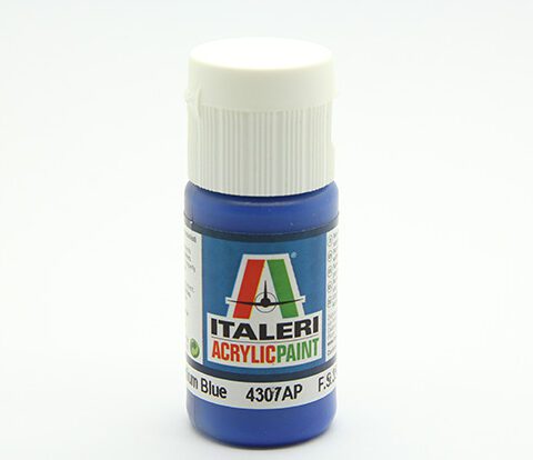 colore vernice acrilica Italeri per modellismo statico 4307AP flat medium blue