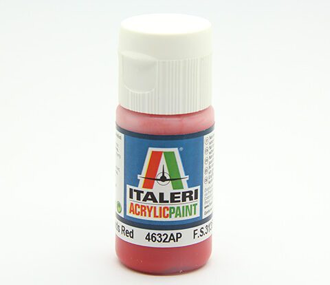 colore vernice acrilica Italeri per modellismo statico 4632AP flat red Guard