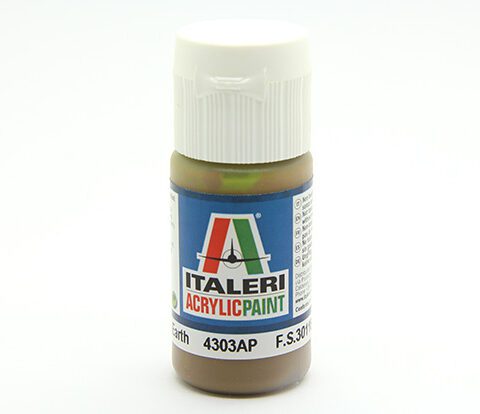 colore vernice acrilica Italeri per modellismo statico 4303AP marrone flat dark earth