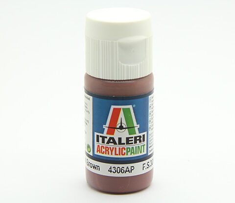 colore vernice acrilica Italeri per modellismo statico 4306AP medium brown