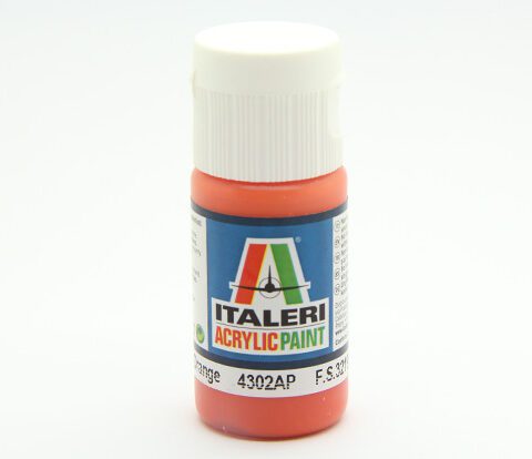 colore vernice acrilica Italeri per modellismo statico 4302AP Orange