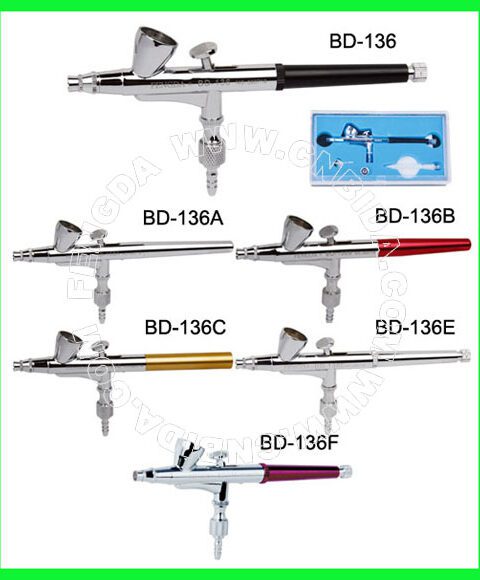 Aerografo doppia azione BD-136 red 0.25mm 2CC 15-50PSI