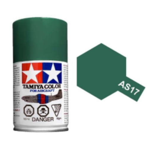 Spray Tamiya AS-17 Dark Green 100ml modellismo statico