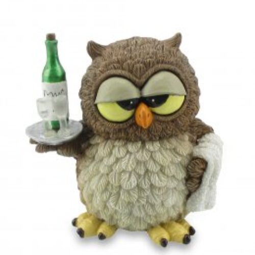 014-92890 – Gufo Cameriere – H: 9cm – Gufetti collezionabili Les Alpes