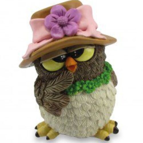 Gufo Madame 10 cm portafortuna Les Alpes