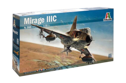 Mirage IIIC Italeri 2505 scala 1:32 decal 6 versioni