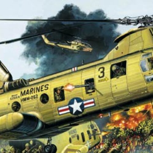 Elicottero CH-46A/D U.S. MARINES-VIETNAM 1:48 Academy 12210