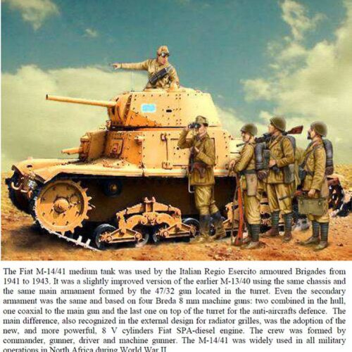CARRO ARMATO M14/41 with italian infantry