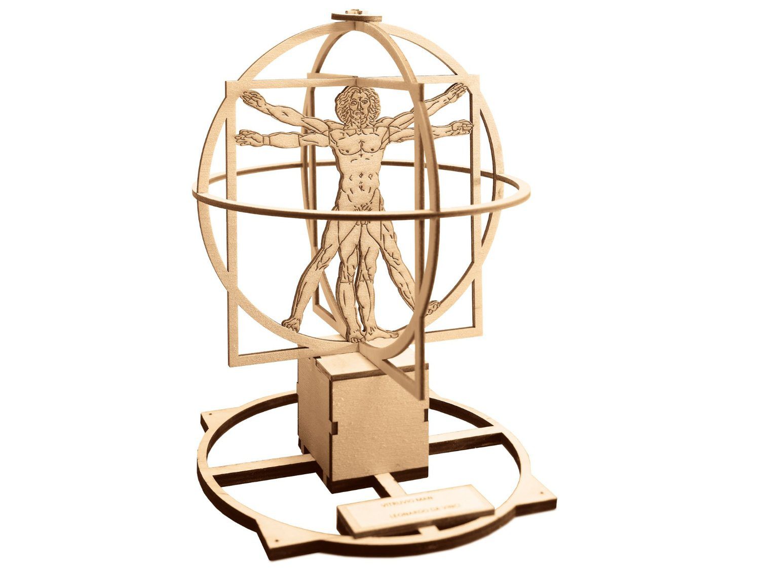 LE MACCHINE DI LEONARDO DA VINCI uomo Vitruviano - immagine 2