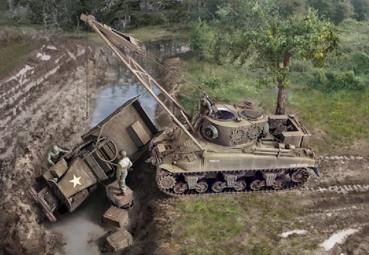 SHERMAN M32B1 ARV - ITALERI 6547 - scala 1 : 35