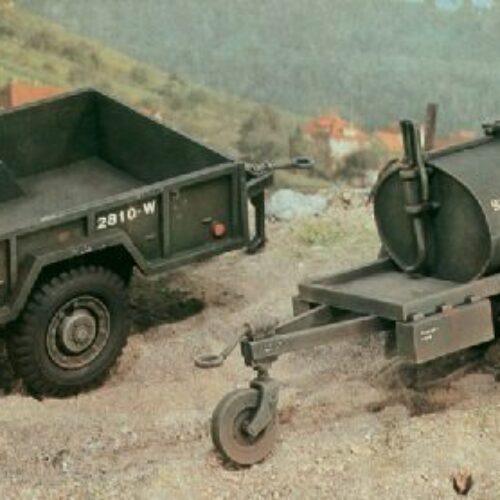 250 gal.s Tank Trailer – M101 Cargo Trailer – ITALERI 0229 – scala 1 : 35