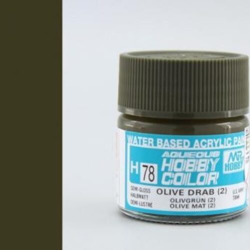 078 OLIVE DRAB VERDE OLIVA COLORE ACRILICO GUNZE SANGYO HOBBY COLOR