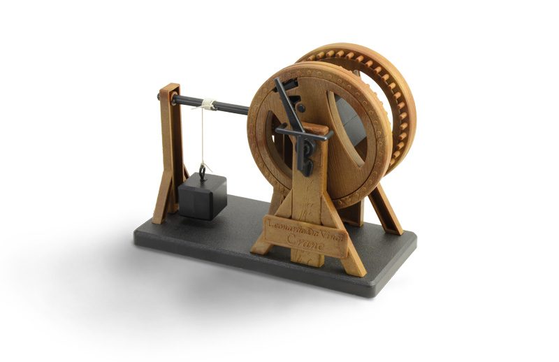 LE MACCHINE DI LEONARDO DA VINCI LA GRU A LEVA - LEVERAGE CRANE, MODELLO ITALERI 3112 - immagine 2