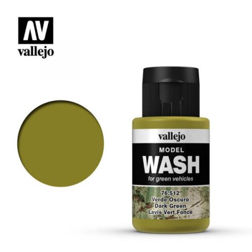 VALLEJO MODEL WASH DARK GREEN 76512