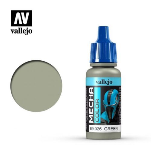 69026 GREEN Vallejo Mecha 17ml colore acrilico satinato plastico