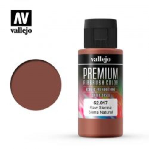 62017 VALLEJO PREMIUM AIRBRUSH: RAW SIENNA (60ML)