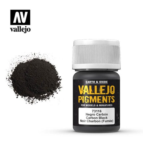 73.116 VALLEJO PIGMENTS:  CARBON BLACK (35ML)