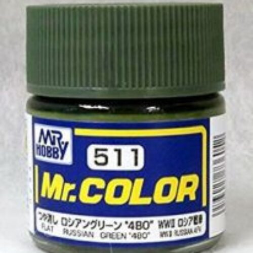 C-511 Gunze Lacquer smalto Russian Green 480 WW2 AFV opaco 10ml colore modellismo
