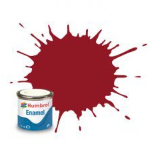 (20) AA0223 SMALTO HUMBROL Enamel CRIMSON 14 ml colore per modellismo