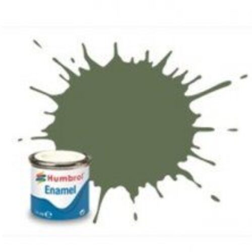 (102) AA1122 SMALTO HUMBROL Enamel ARMY GREEN 14ML colore per modellismo