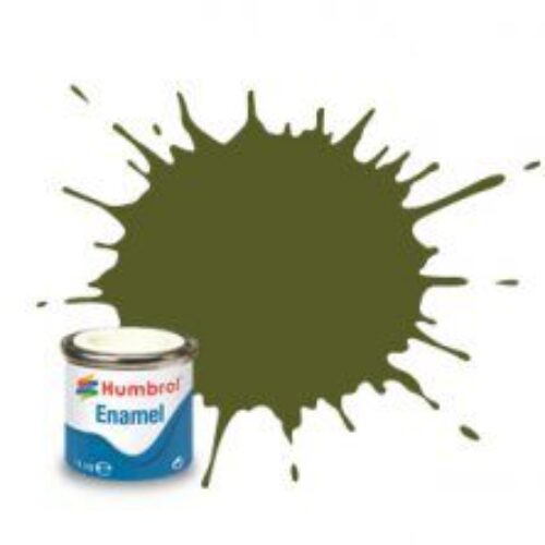 (149) AA1612 SMALTO HUMBROL Enamel DARK GREEN – MATT 14 ml colore per modellismo