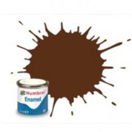 (160) AA1732 SMALTO HUMBROL Enamel GERMAN CAM RED BROWN 14 ml colore per modellismo