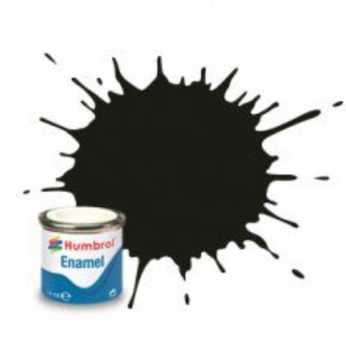 (163) AA1777 SMALTO HUMBROL Enamel DARK GREEN – SATIN 14 ml colore per modellismo