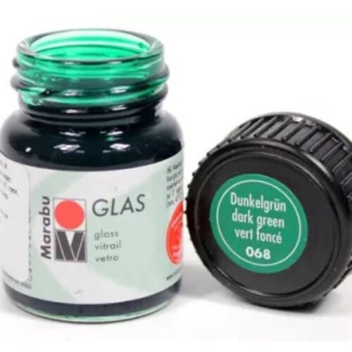 COLORE PER VETRO 068 Verde Scuro Vasetto 15ml MARABU