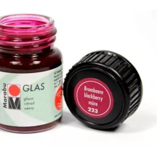 COLORE PER VETRO 223 Mora Vasetto 15ml MARABU