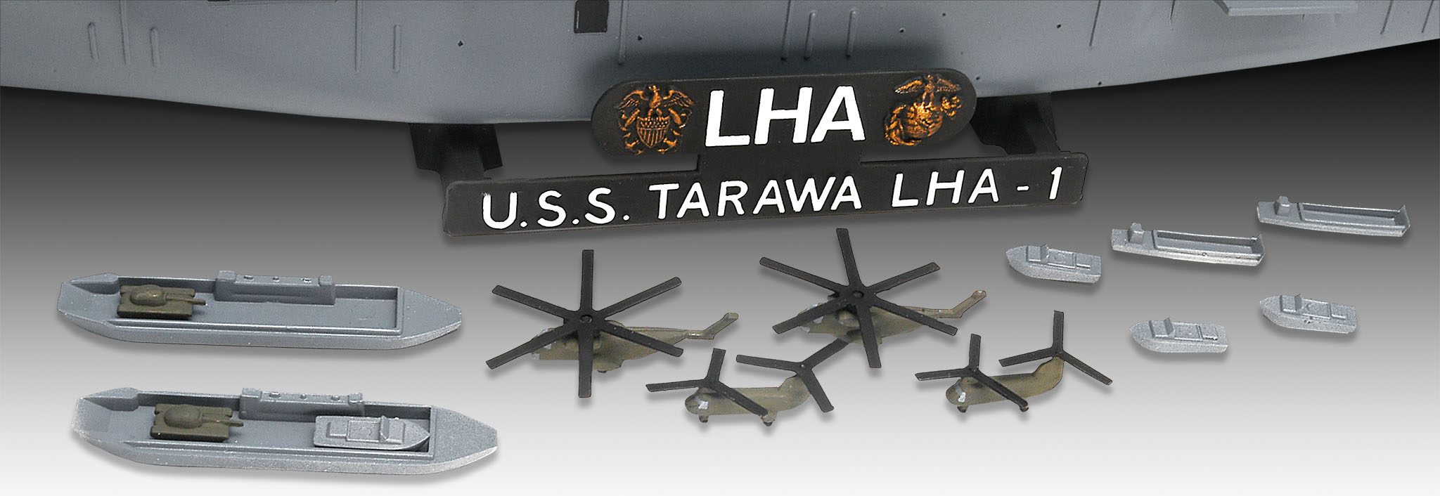 Assault Ship USS Tarawa LHA-1 REVELL 05170 scala 1:720 - immagine 3