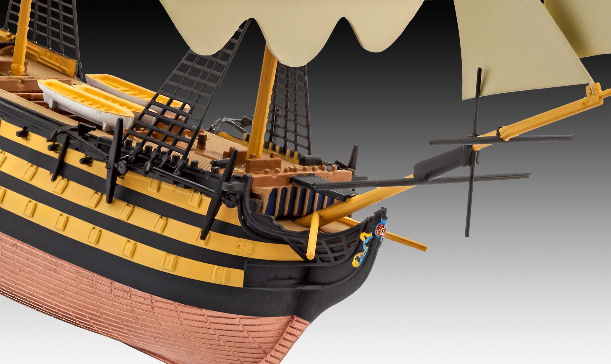 Model Set Admiral Nelson Flagship Revell 65819 scala 1:450 - immagine 4