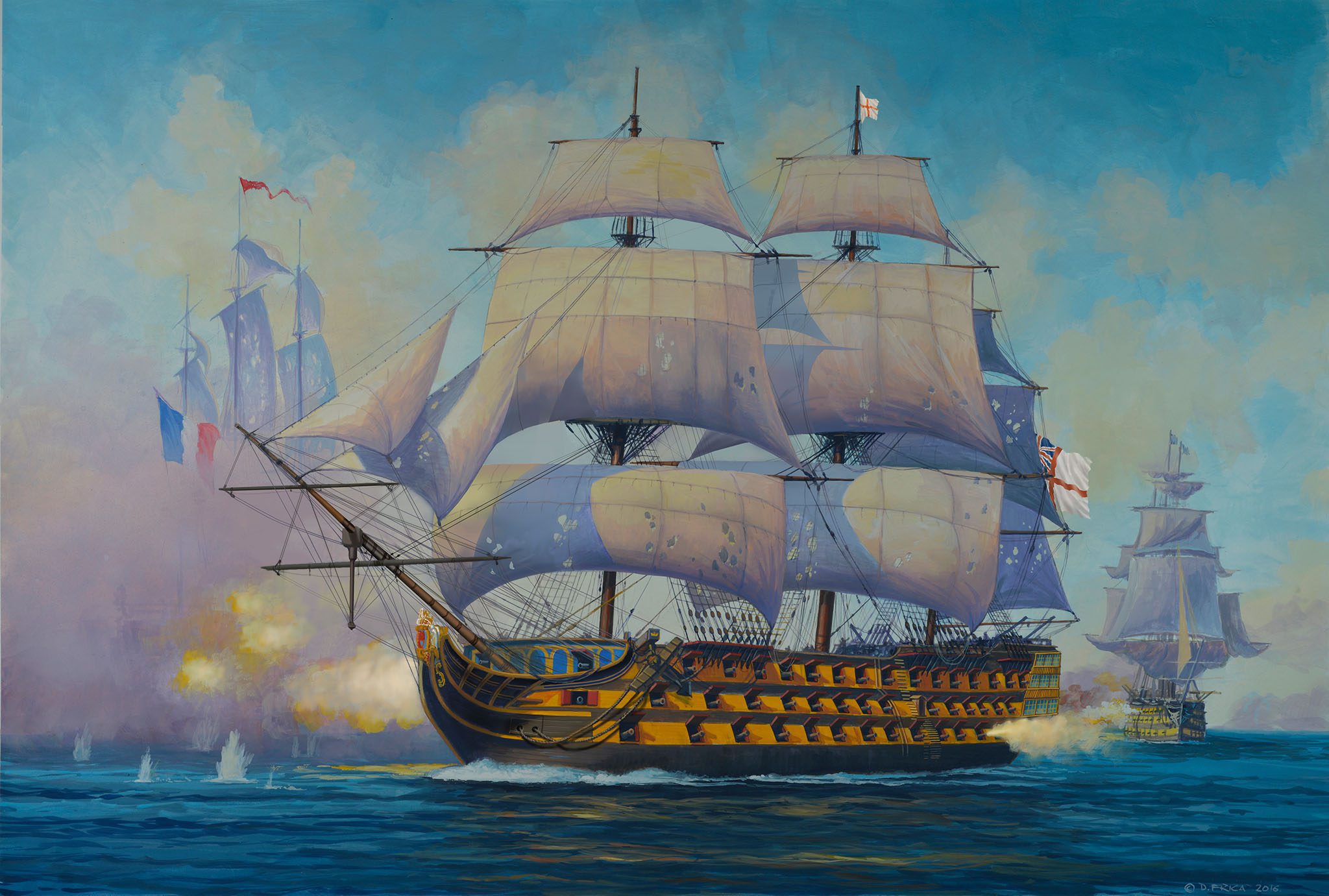 Model Set Admiral Nelson Flagship Revell 65819 scala 1:450 - immagine 5