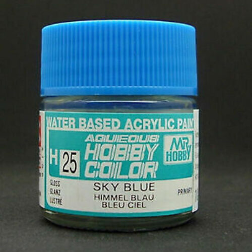 025 Sky Blue 10ml Hobby Color Gunze Sangyo acrilico modellismo