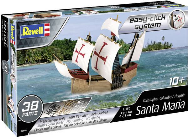 Caravella Santa Maria Easy-Click 1:350 REVELL 05660 - immagine 3