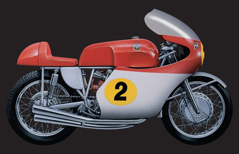 MV AGUSTA 500 cc. 4 CYLINDERS - 1964 scala 1:9 ITALERI 4630