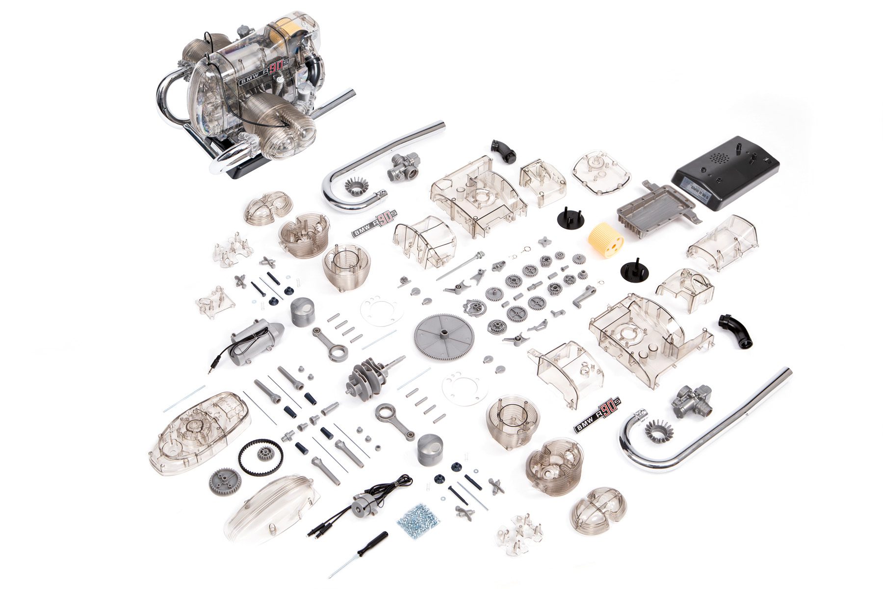 BMW R 90 S-Boxermotor scala 1:2 FRANZIS 67009 - immagine 3