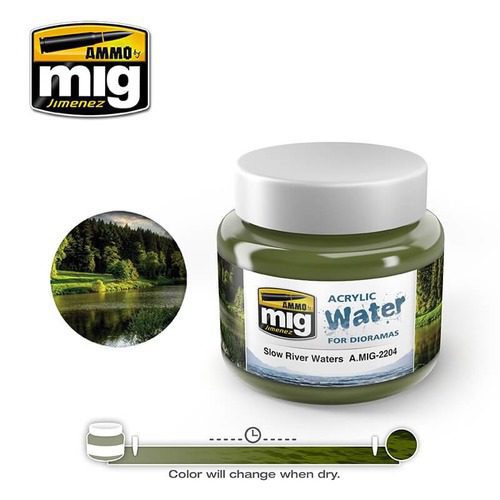 2204 SLOW RIVERS WATER (250ML) AMMO MIG