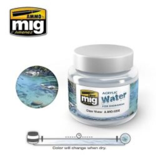 2205 CLEAR WATER (250ML) AMMO MIG