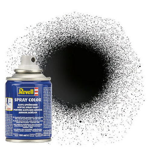 34107 Colore Spray, Nero, Gloss, 100ml REVELL