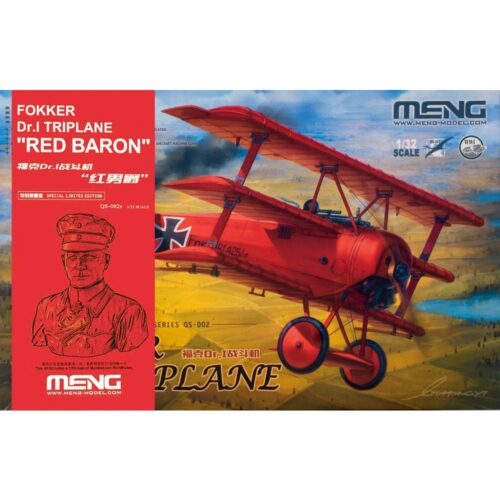 Fokker Dr.I Triplane "Red Baron" 1-32 scale and 1/10 Resin bust MENG MEQS002S