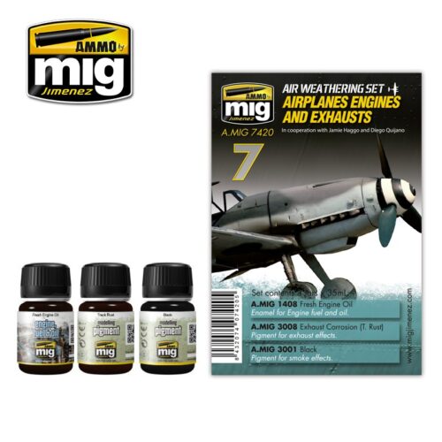 7420 AIRPLANES ENGINES AND EXHAUSTS AMMO MIG