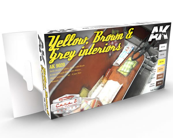 AK9020 Yellow, Brown Grey Interiors AK INTERACTIVE