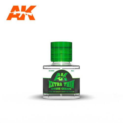 AK INTERACTIVE: Colla rapida per plastica EXTRA THIN CITRUS CEMENT 40ml. AK12004
