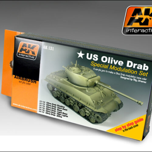 AK131 Set di modulazione del colore Olive Drab AK INTERACTIVE