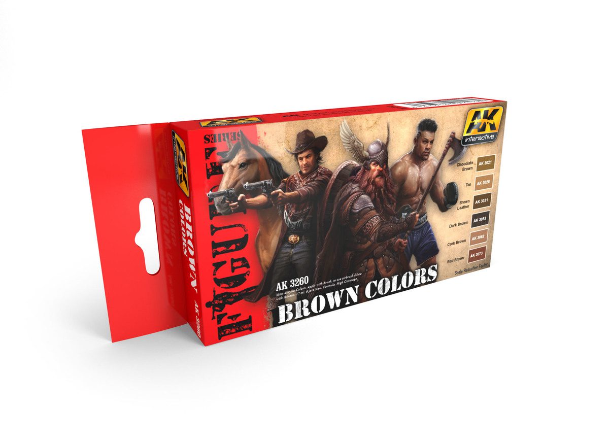 AK3260 BROWN COLORS SET AK INTERACTIVE