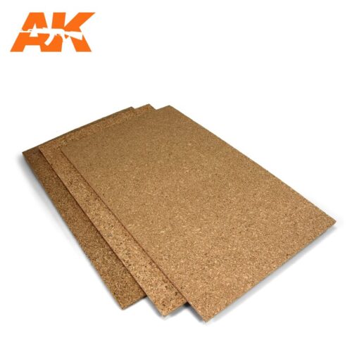 FOGLIO DI SUGHERO – GRANA FINE 200X300X1MM AK INTERACTIVE AK8046